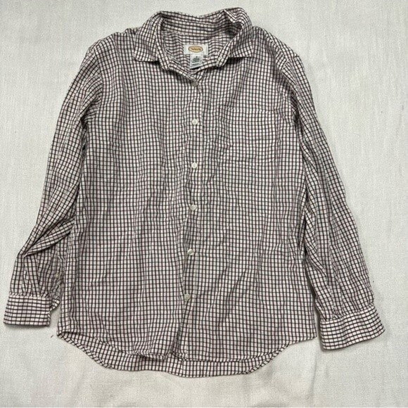 Talbots Plaid Button Front Shirt Size Small - Picture 1 of 7